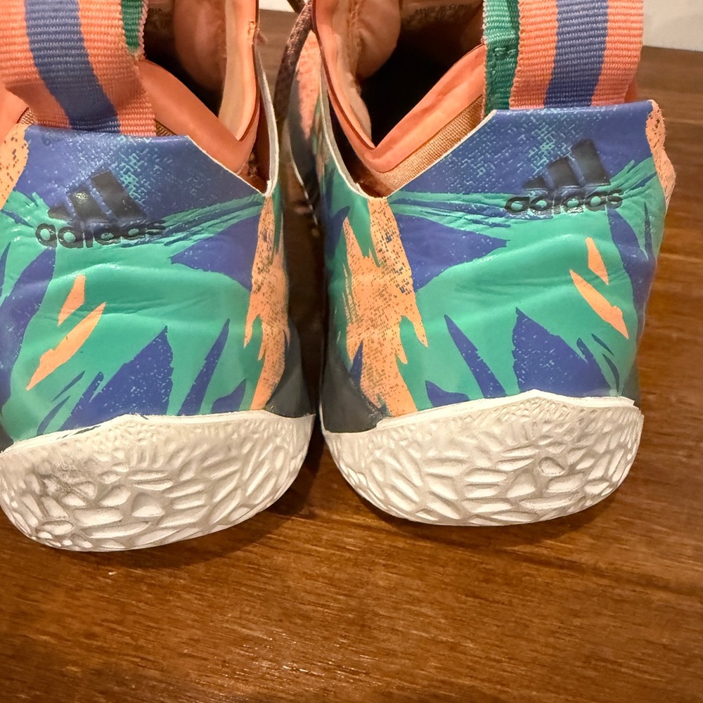 Adidas Harden Vol 2California Dreamin Basketball Shoes Orange Multicolor Size 7 - Picture 8 of 9